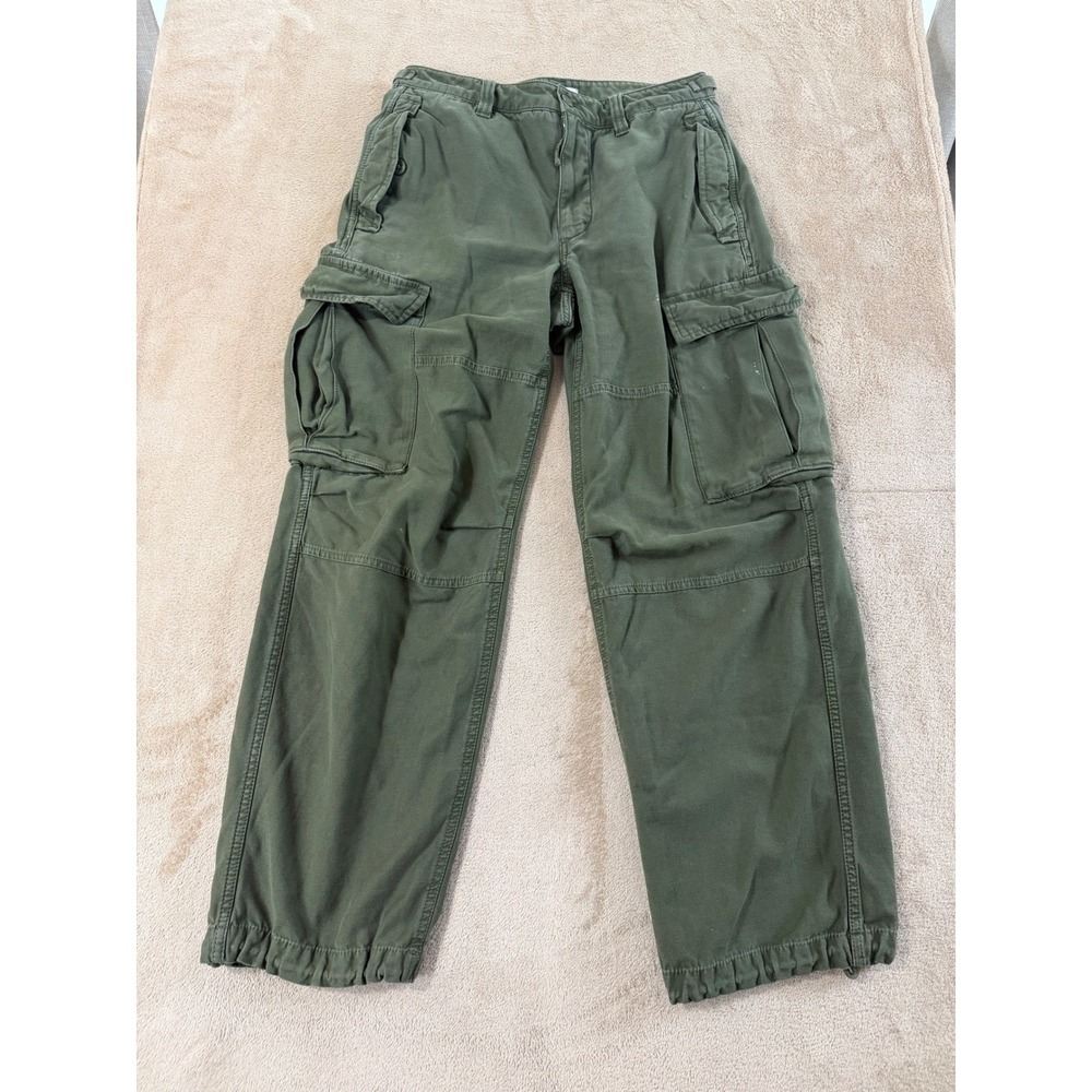 TNA Olive Green Cargo Trousers